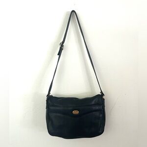 Etienne Aigner Vintage Genuine Black Leather Shoulder Bag Purse Classic Luxury